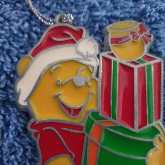 Disney Movie Club Winnie the Pooh Stain Glass Holiday Ornament Vintage - Picture 3 of 4